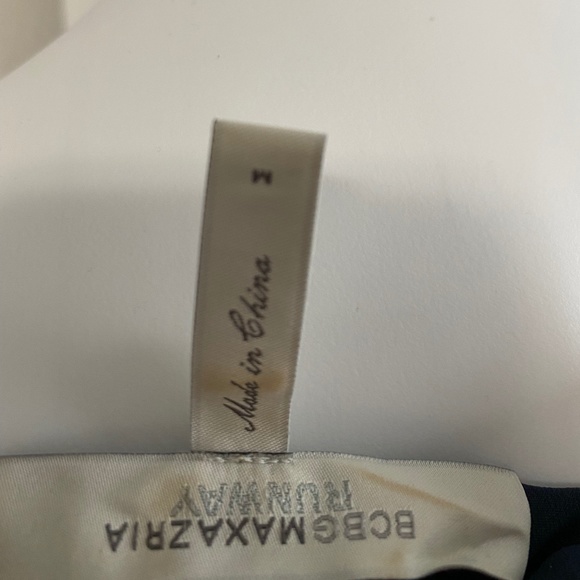 BCBG MAXAZRIA Runway Navy Metal Studded Dress - Picture 8 of 8